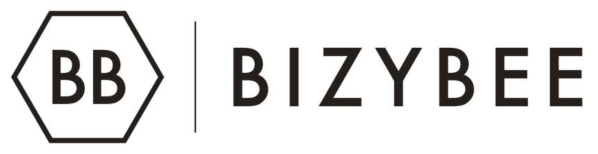 BizyBee logo, dark on transparent